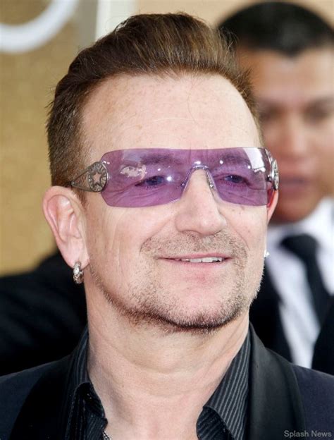 why does bono wear sunglasses